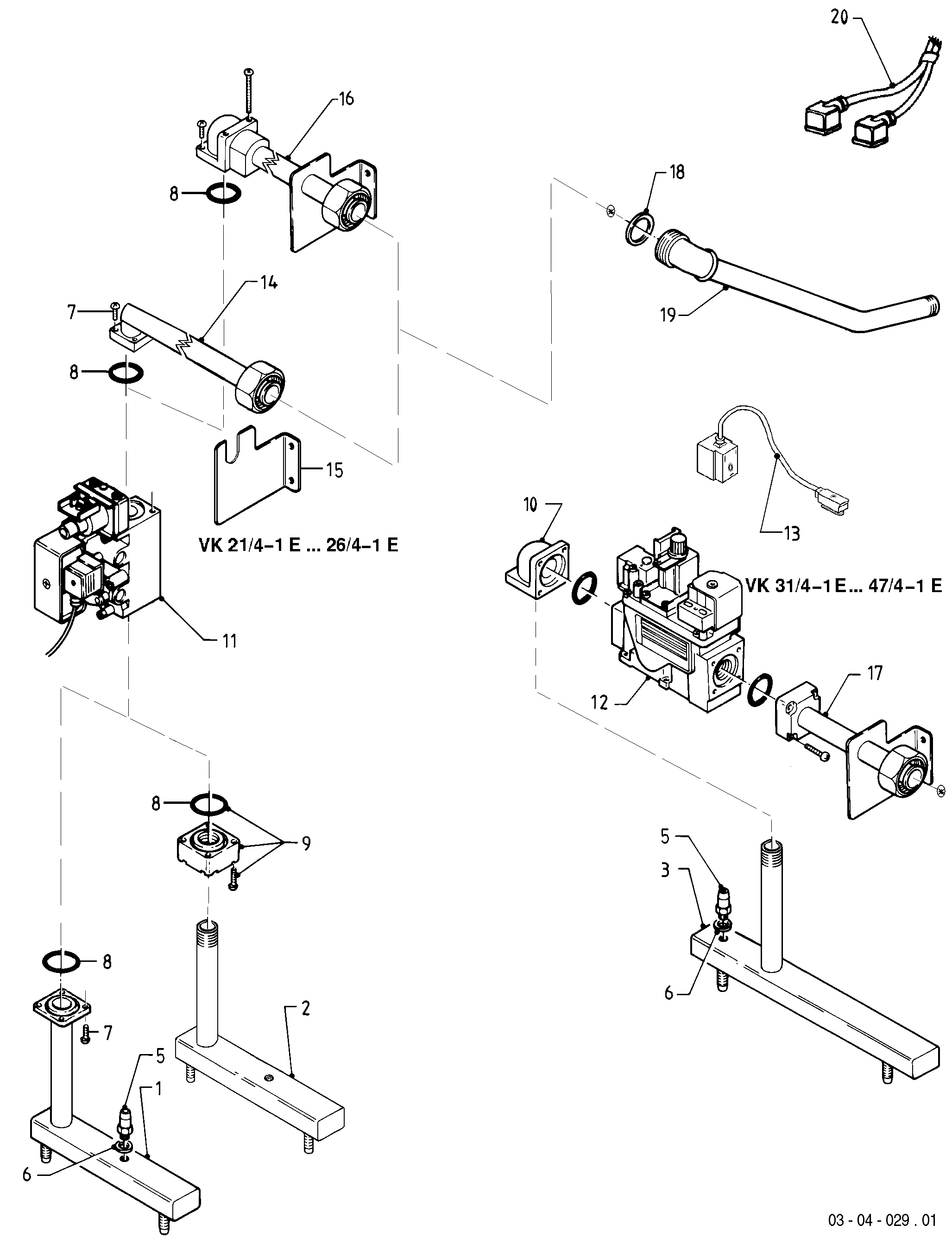 Schéma éclaté Bloc gaz — Vaillant VK 36/4-01.1 XEU