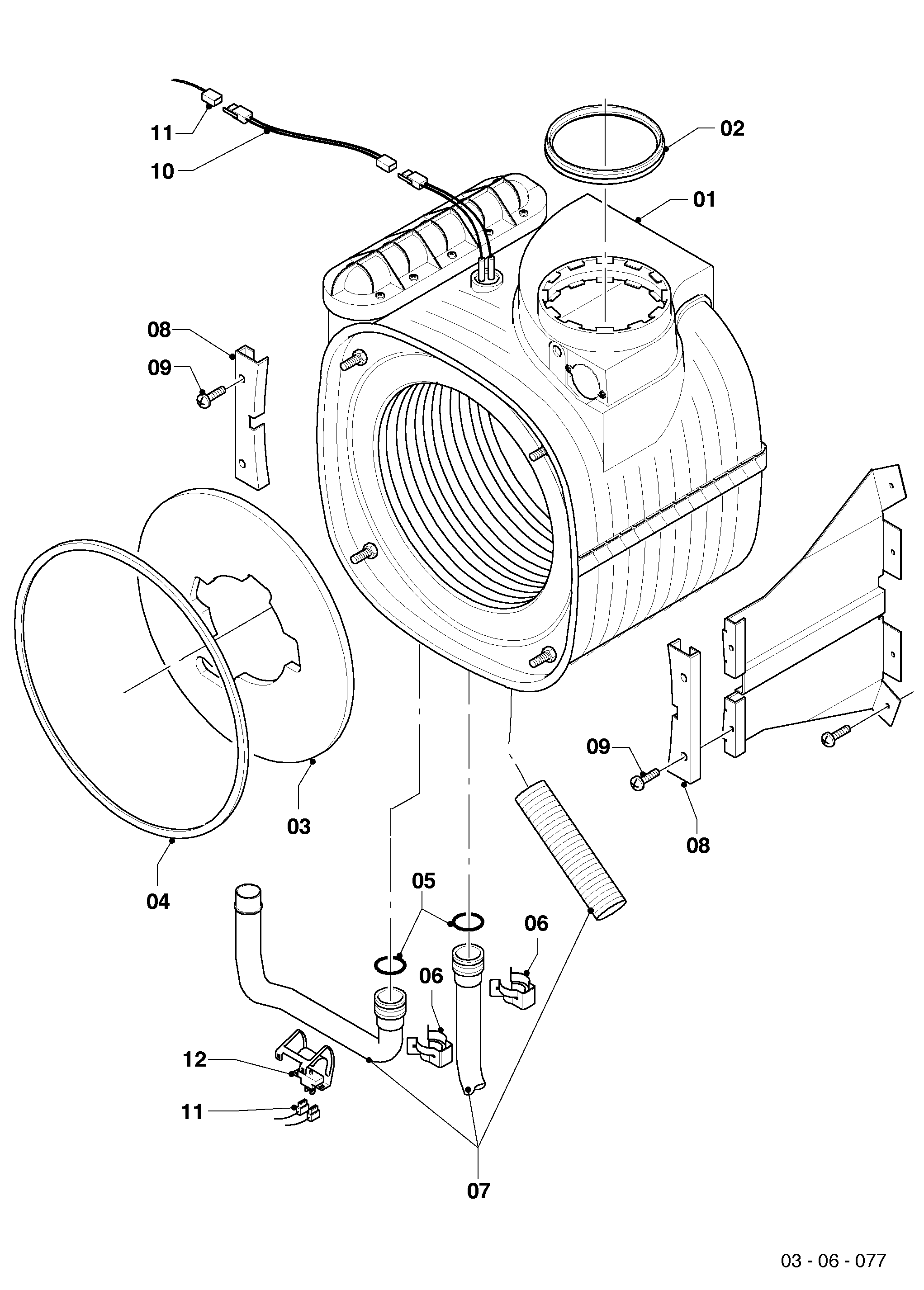 Schéma éclaté Échangeur de chaleur — Vaillant VSC FR 306/2-C 200 R1