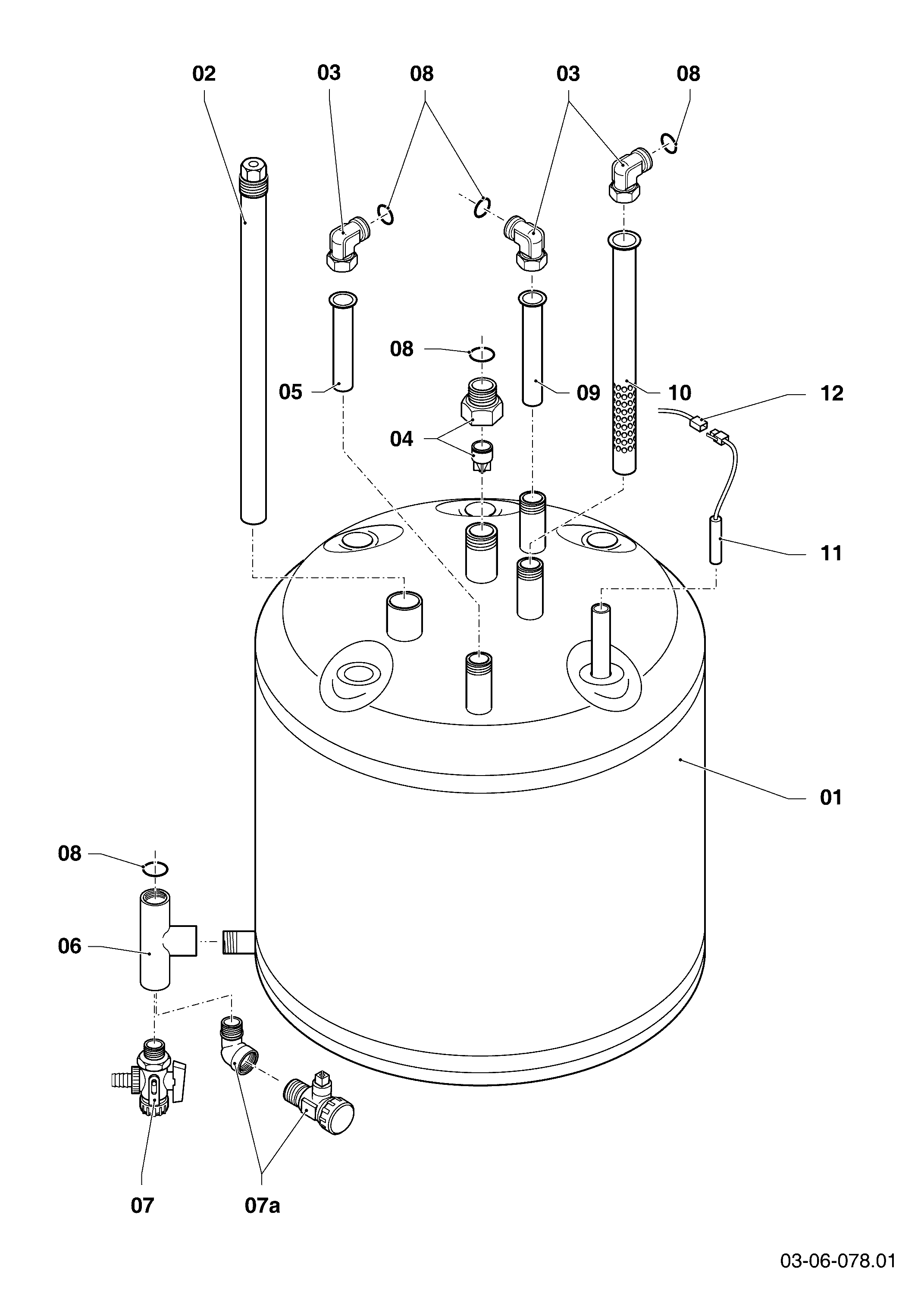 Schéma éclaté Boilers eau chaude — Vaillant VSC FR 306/2-C 200 R1