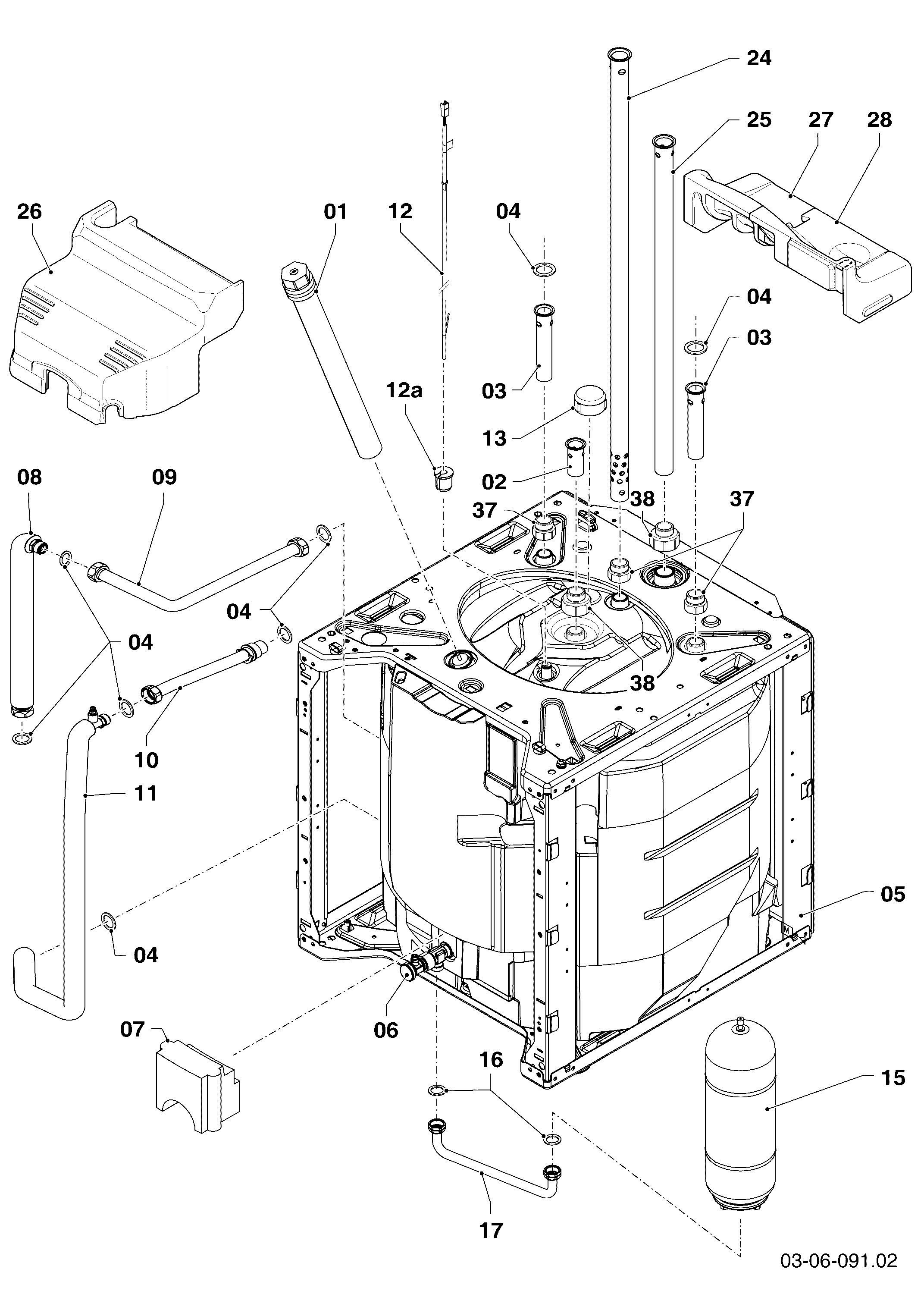 Schéma éclaté Ballon sanitaire — Vaillant VCC 306/4-5 150