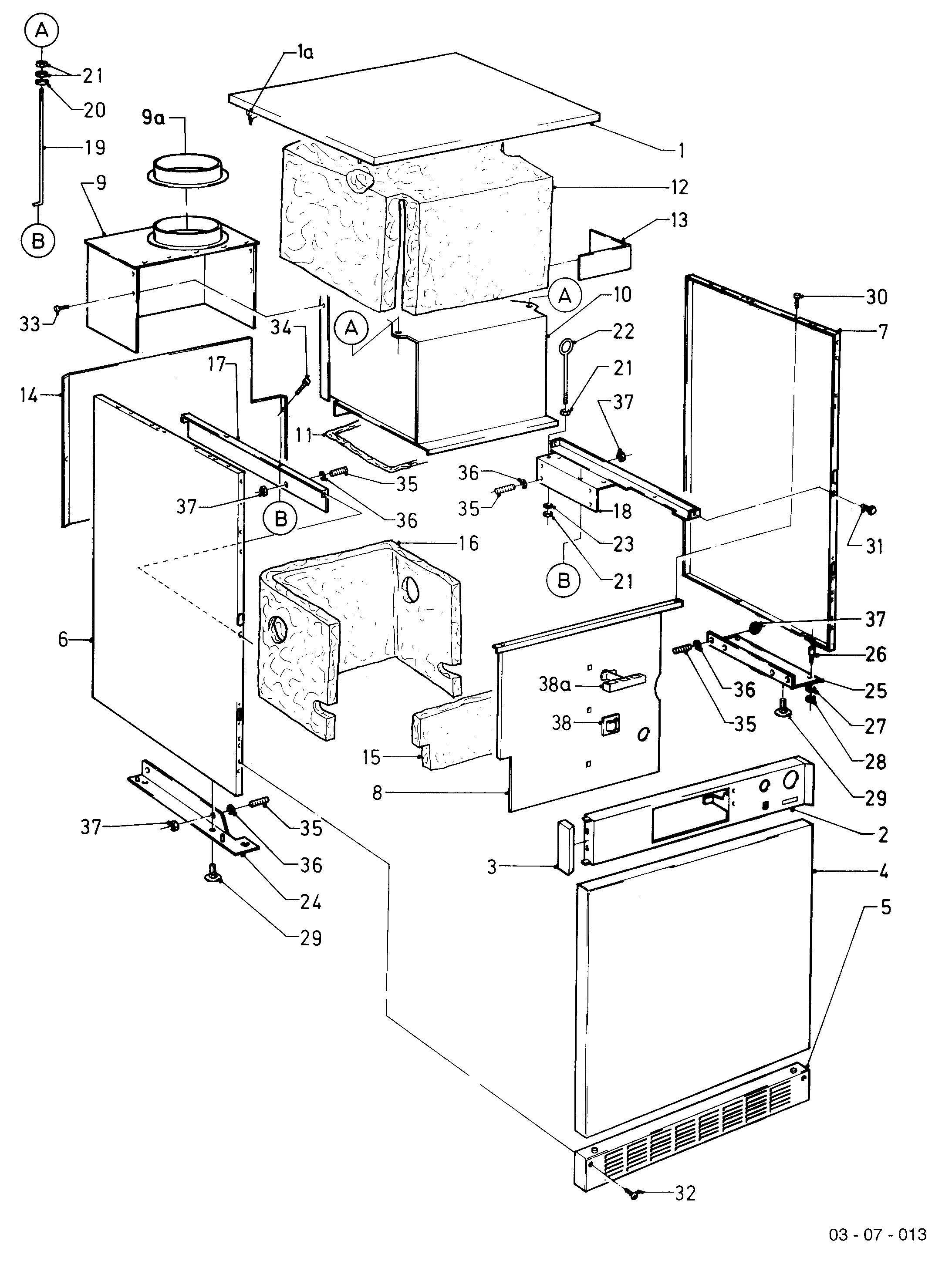 Schéma éclaté Habillage — Vaillant VKS 18/1 E
