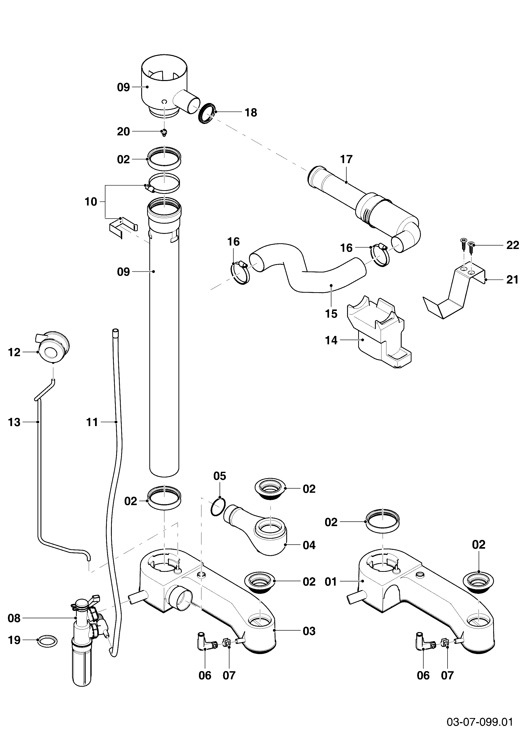 Schéma éclaté Ventouse — Vaillant VKK 256/5