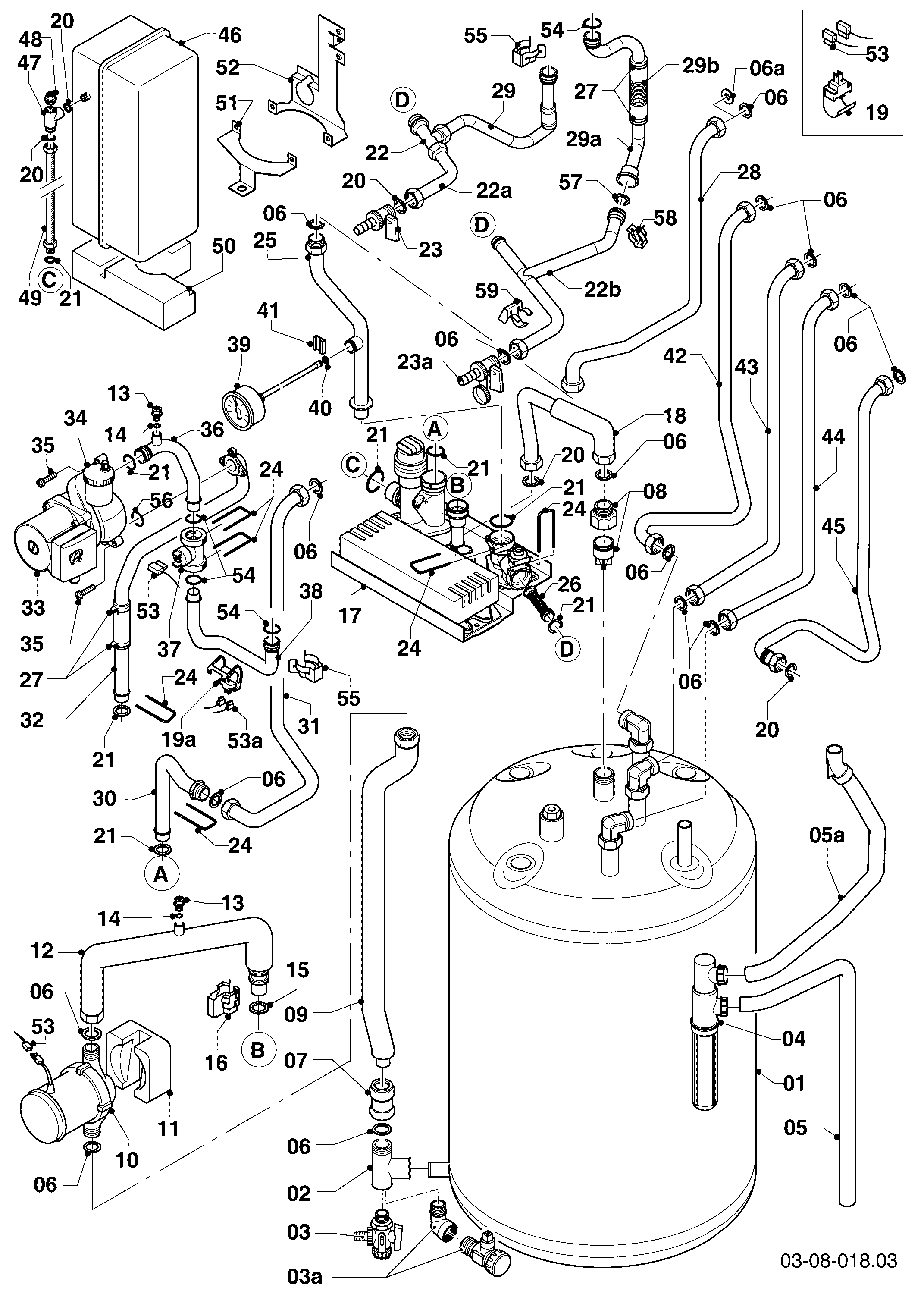 Schéma éclaté Pièces de raccordement — Vaillant VSC FR 306/2-C 200 R1