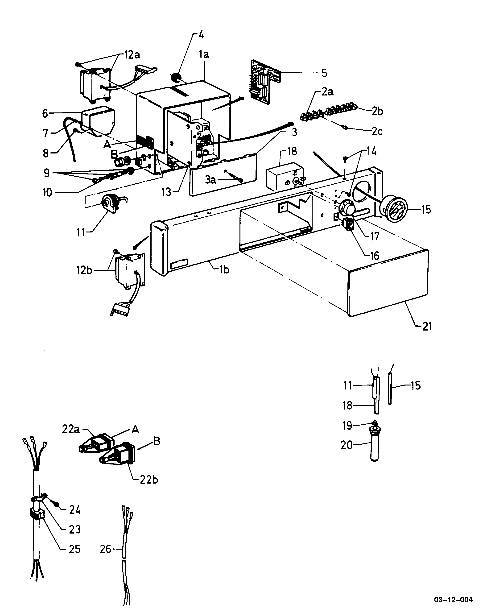 Schéma éclaté Tableau électrique — Vaillant VKS 18/1 E