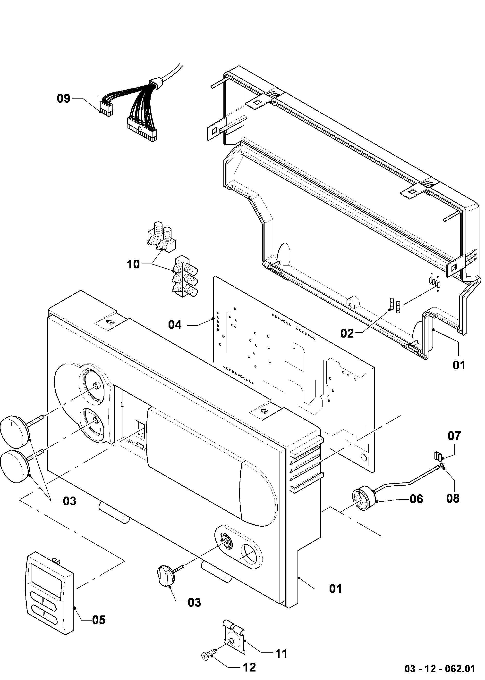 Schéma éclaté Tableau électrique — Vaillant VSC FR 306/2-C 200 R1