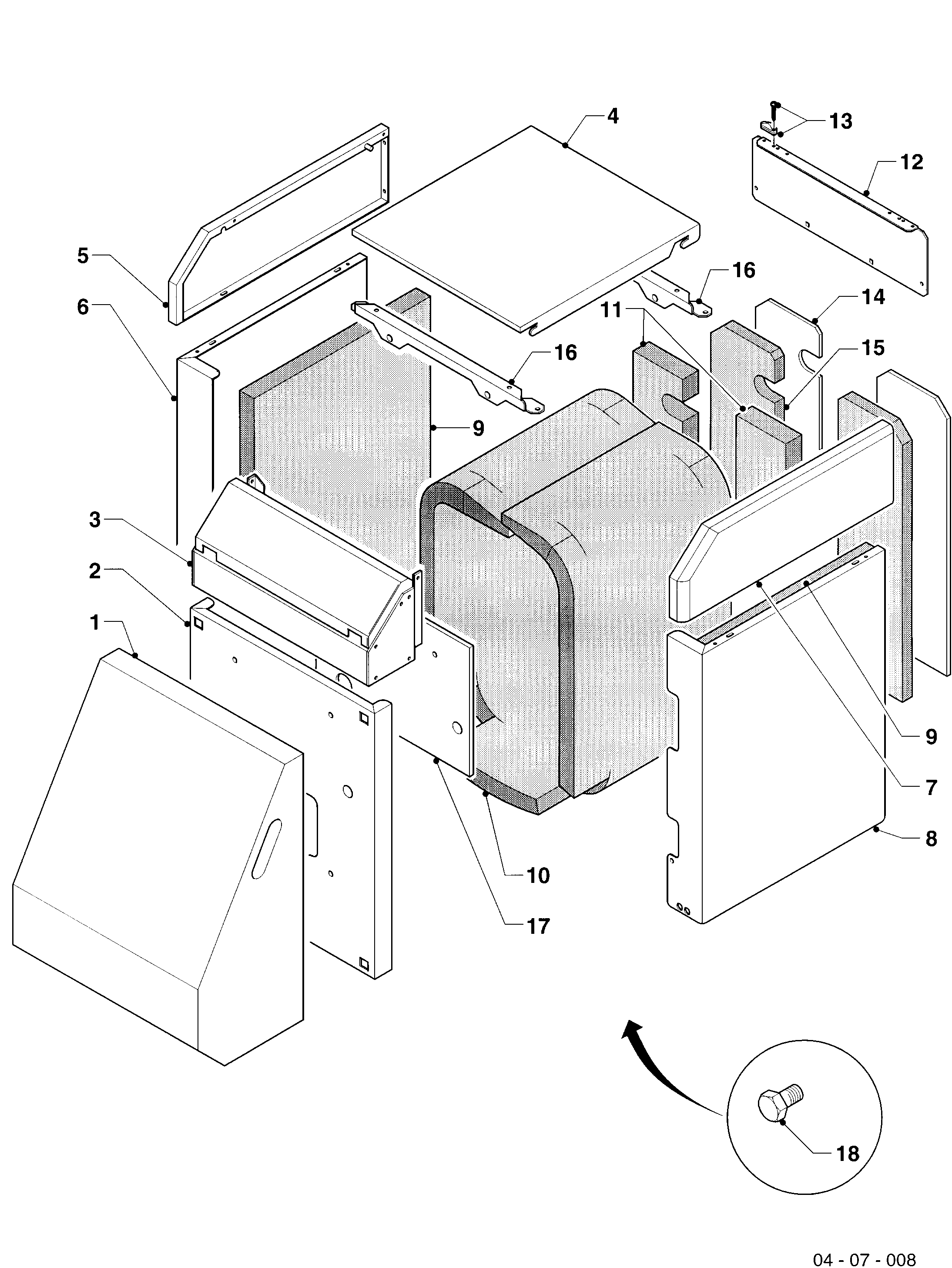Schéma éclaté Habillage — Vaillant VKO 22/3
