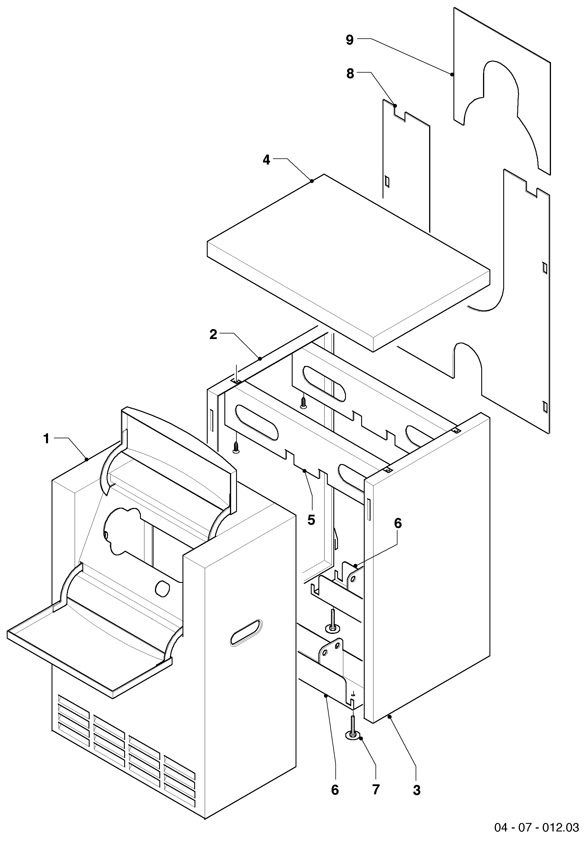 Schéma éclaté Habillage — Vaillant VKO 488/5