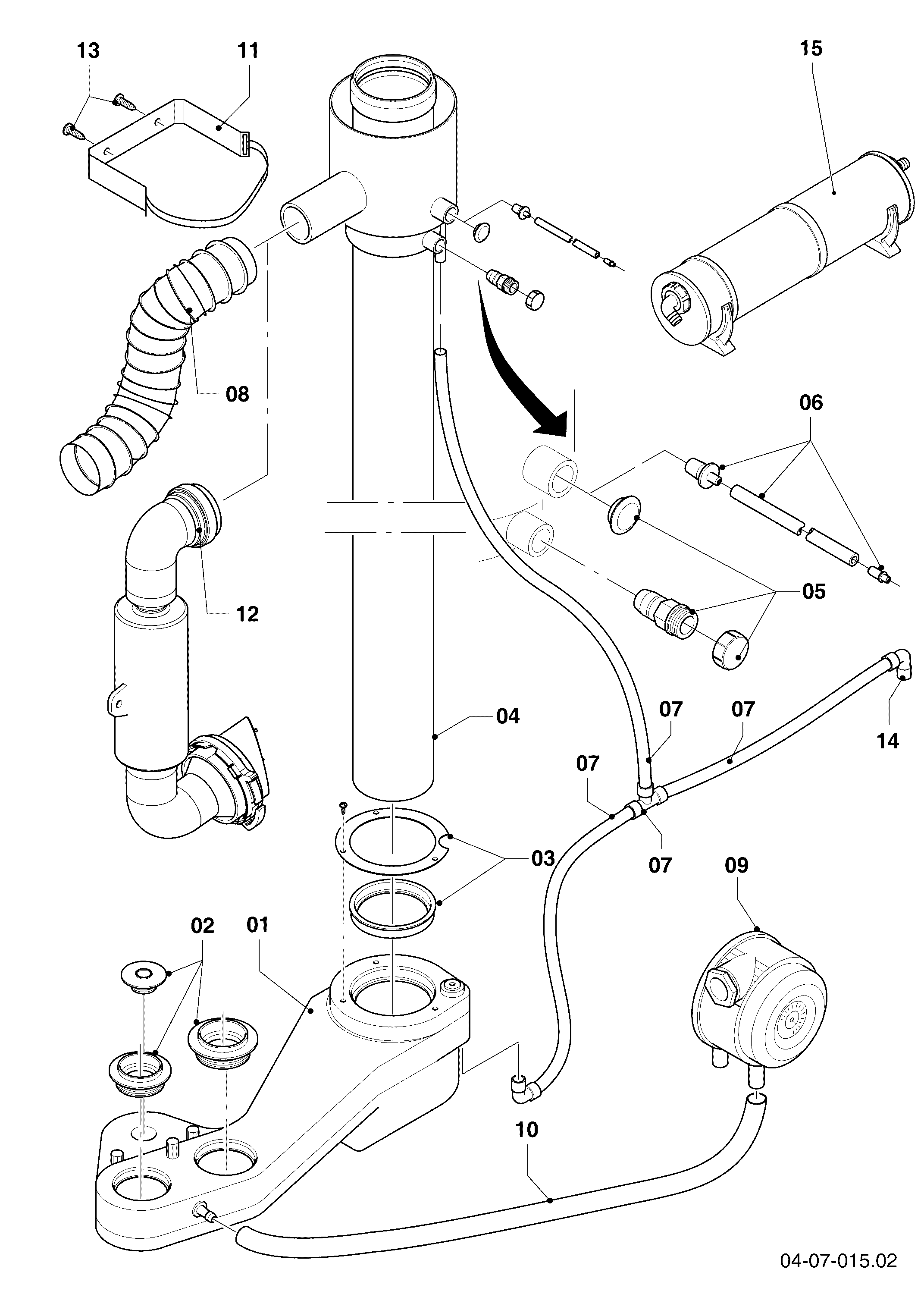 Schéma éclaté Ventouse — Vaillant VKO 246-7 R1
