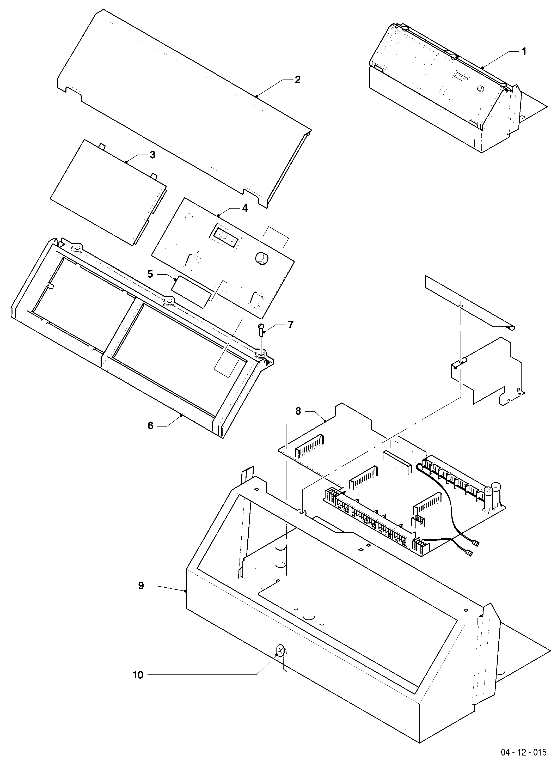 Schéma éclaté Tableau électrique (coffret) — Vaillant VKO 22/3