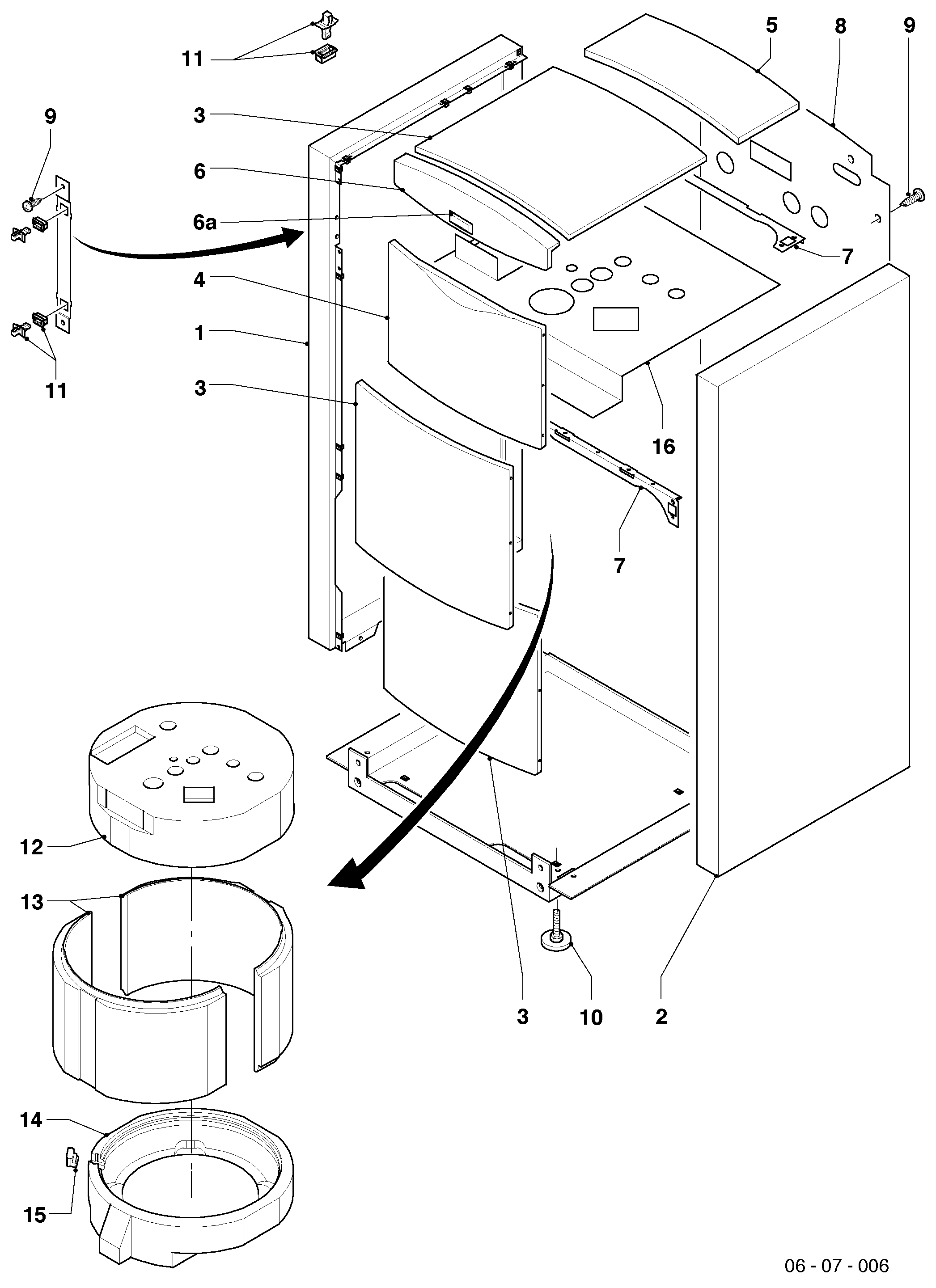 Schéma éclaté Habillage — Vaillant VIH K 300 R2
